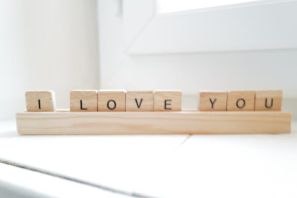 I love you lettres